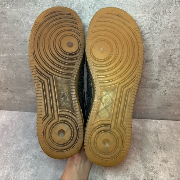 Nike Air Force 1 '07 Mid LV8' Sneakers Mens sz 10.5 - black - Picture 5 of 6